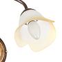 1-Light Wall Lamp Miranda Satin Glass Iron 1