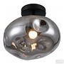 1-Light Wello Ceiling Lamp Smoked Glass Iron Grey 4