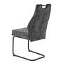 Laizy Cantilever Chair Set of 2 Microfiber Steel 3
