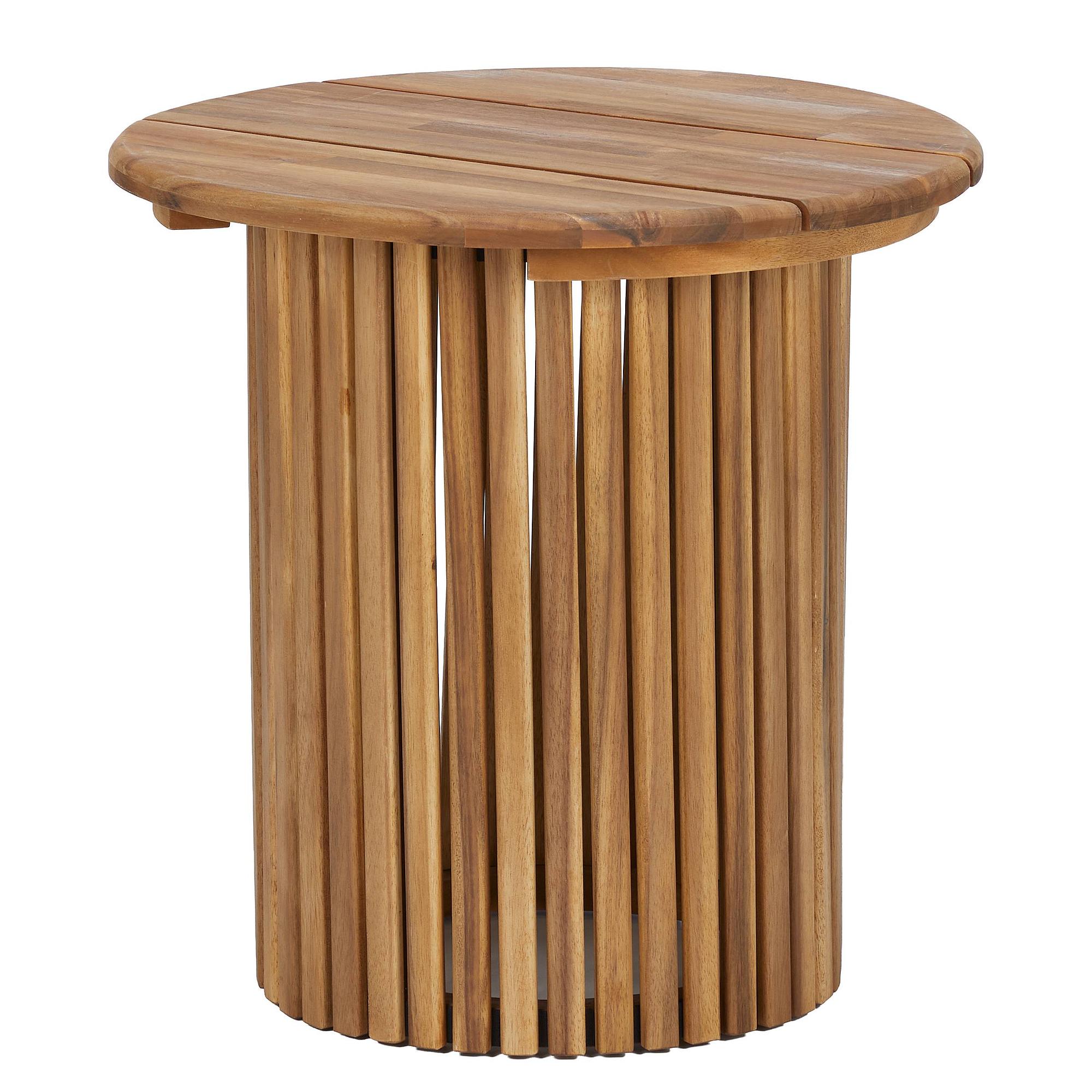 BAYONNE Side Table Acacia Wood Brown 1