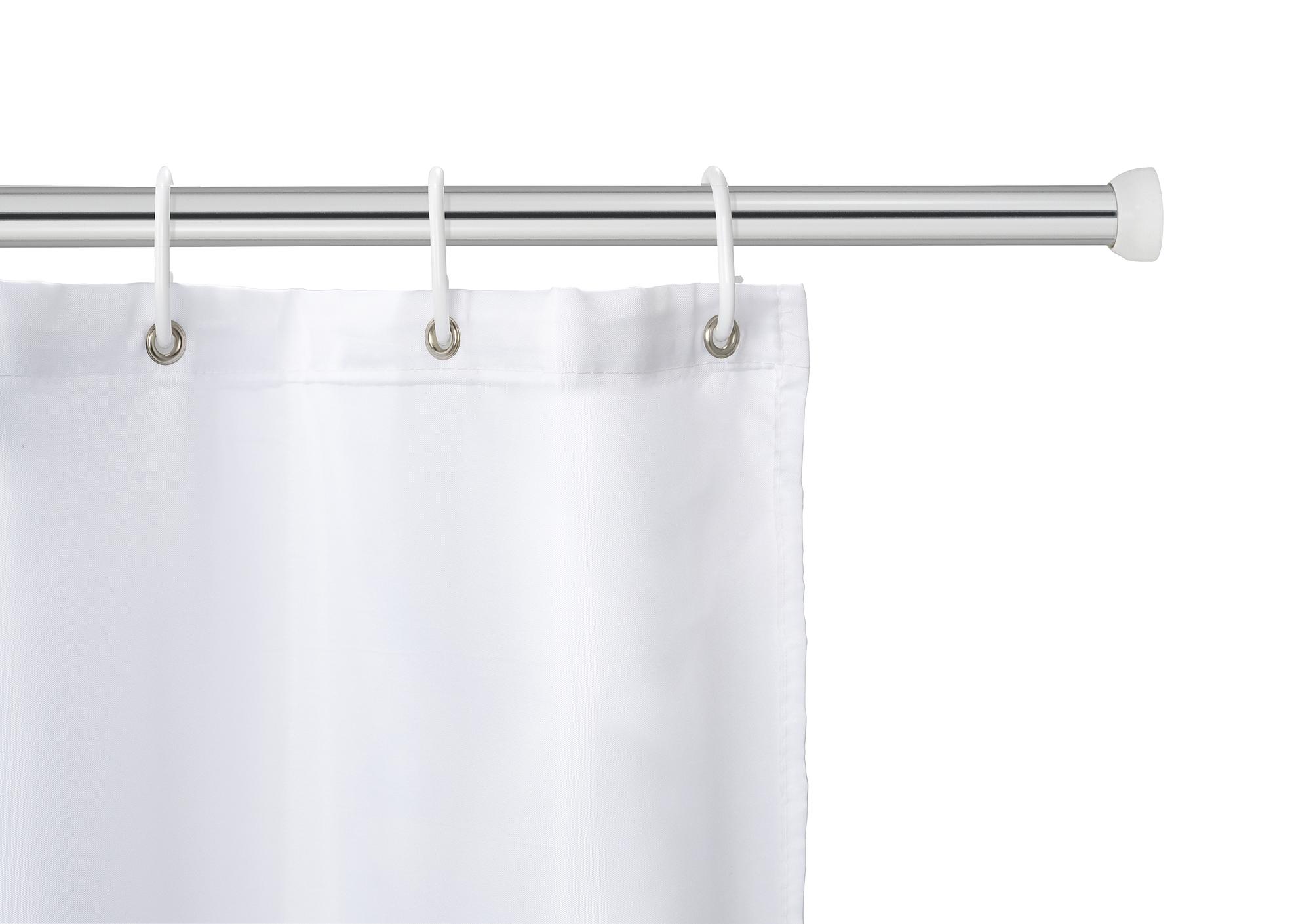 Touws Telescopic Shower Rod Aluminum Silver 3