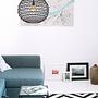 1-Light Rivard Pendant Light Paper Iron Black ⌀59cm 2