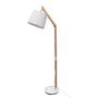 Carlyn Floor Lamp Cotton Fabric Pine White 0