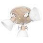Ceiling light Gearwood VI 3-bulb Solid Oak 1