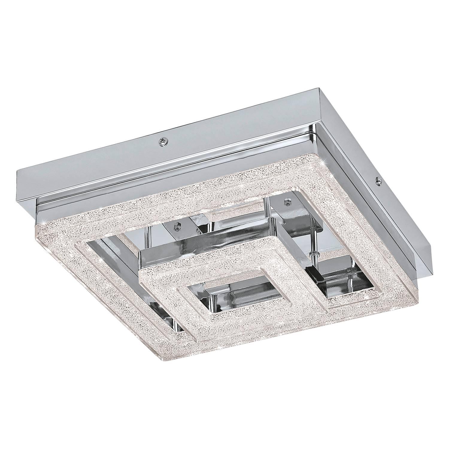 LED Ceiling Light Fradelo III 1-Light Crystal Glass Steel 0