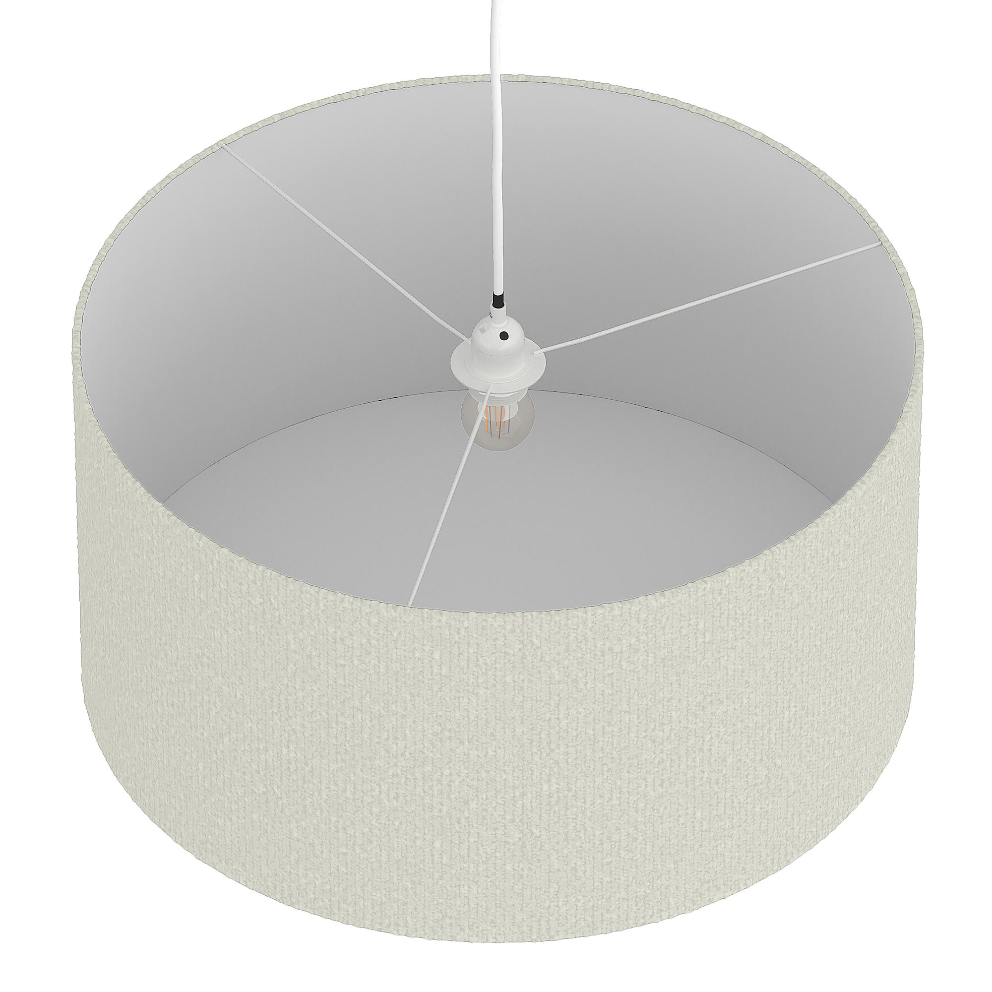 Pendant light YARO iron textile beige 50 cm 3
