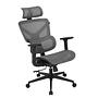 Office Chair Broz Mesh Grey White 2