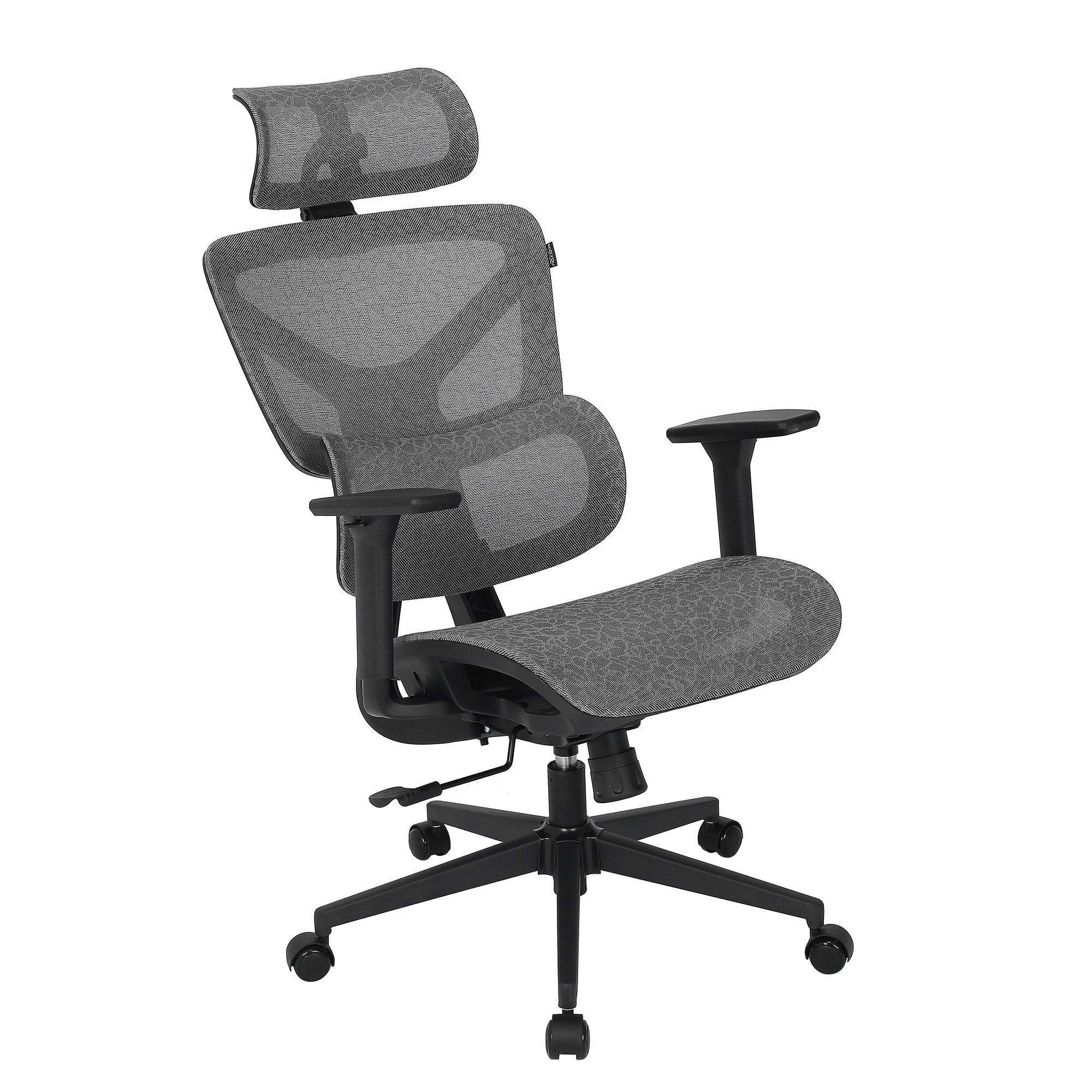 Office Chair Broz Mesh Grey White 2