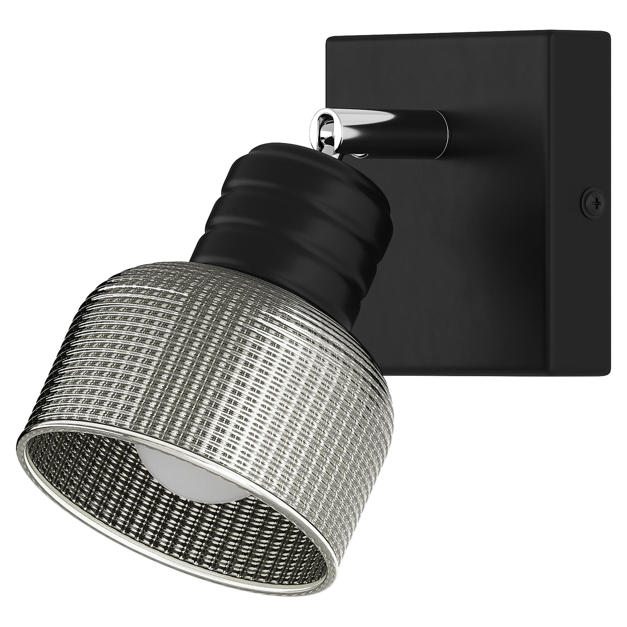 Wall lamp ALGA 1-Light Smoked glass Iron 4