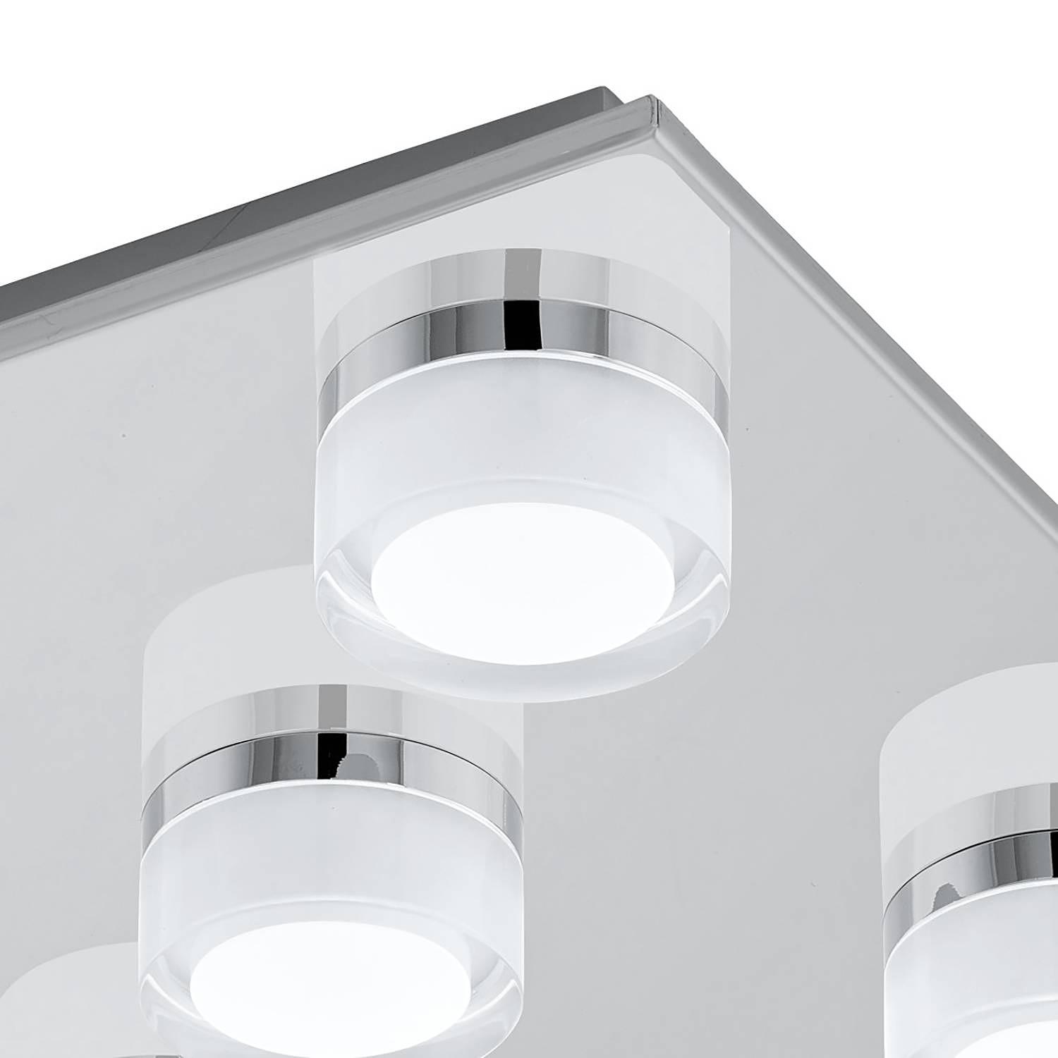 LED Bathroom Light Romendo III 5-Light Steel 1
