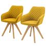 Armchair Nagoya Set of 2 Yellow 0
