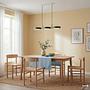 Pendant light CLYRO 3-light Solid Pine Iron 2
