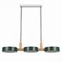Pendant light CLYRO 3-light Solid Pine Iron 4