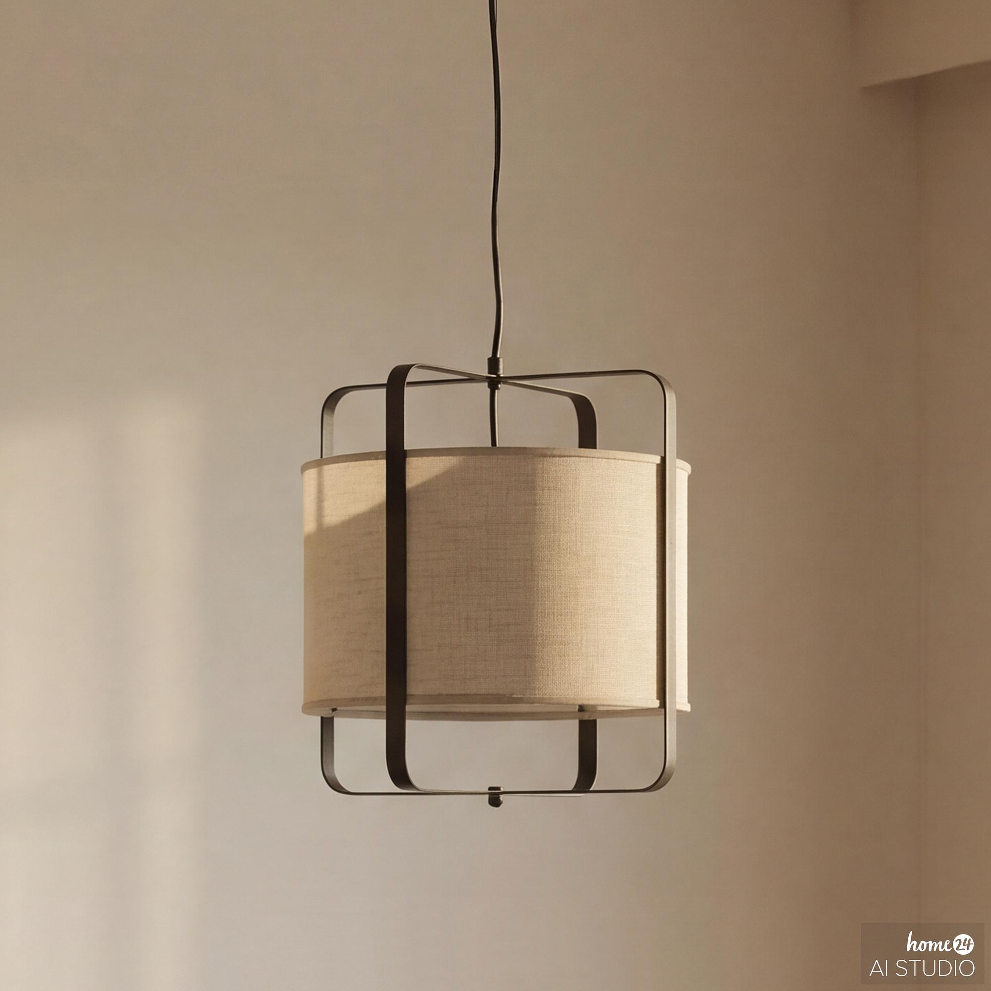Pendant light SCOTTO 1-light linen iron 1