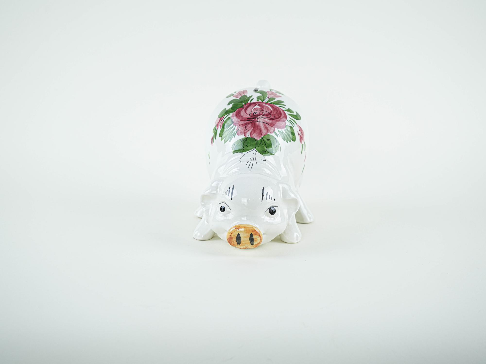 Keramik-Sparschwein 1970er Jahre 3