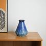 Ceramic Vase Blue 1960s 8