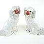 Spaniel Figures Ceramic White 8