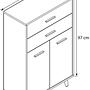 Landos Base Cabinet White Anthracite 4
