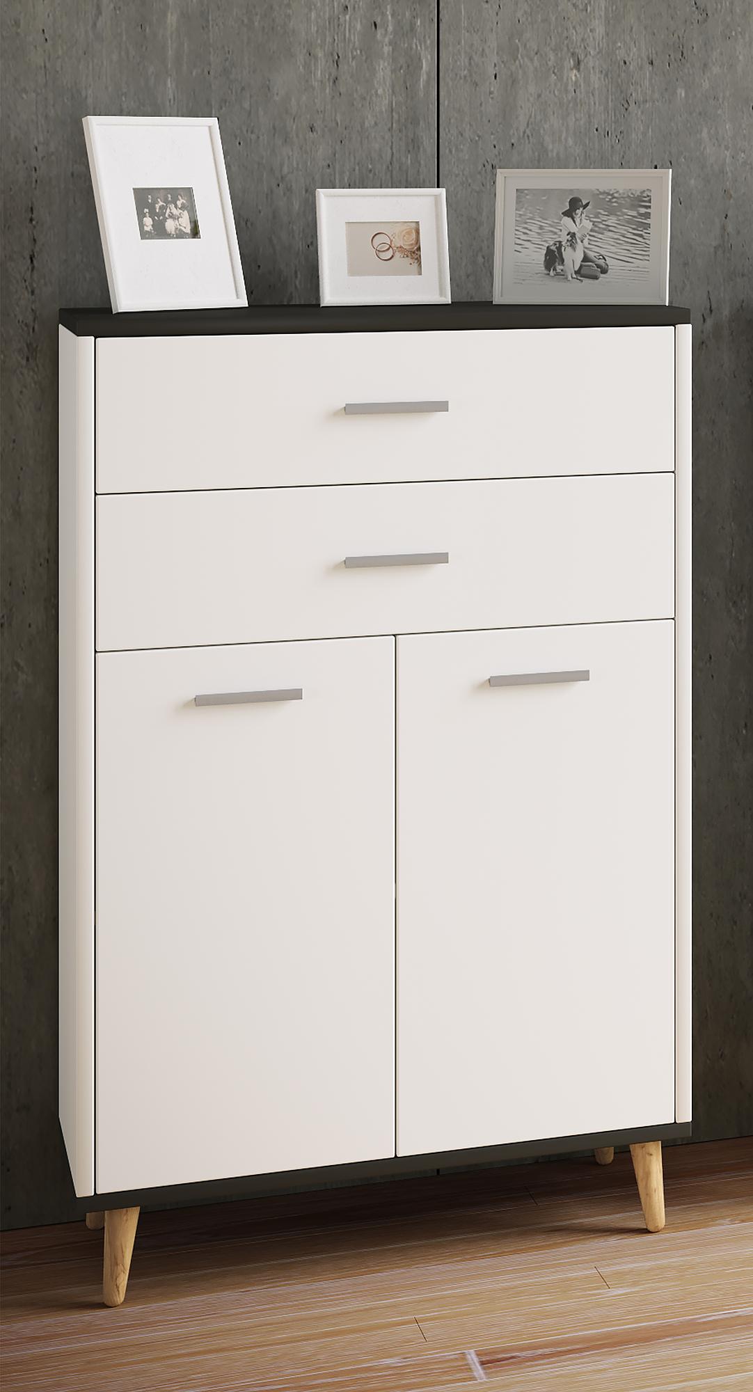 Landos Base Cabinet White Anthracite 2