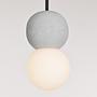 Zero Type A Pendant Light Aluminum Opal Glass Grey 1