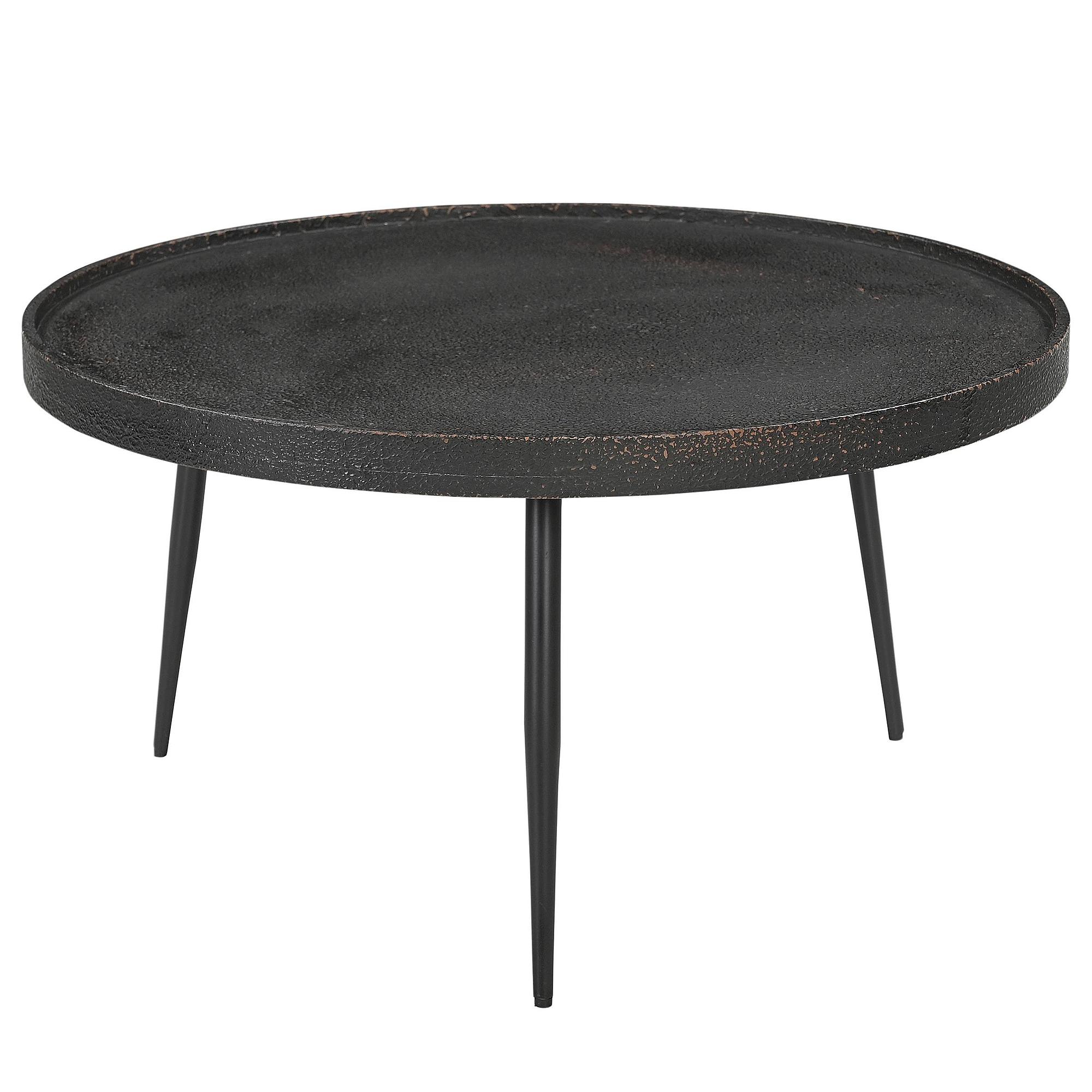 IKOMWA Couchtisch Antik Schwarz 1
