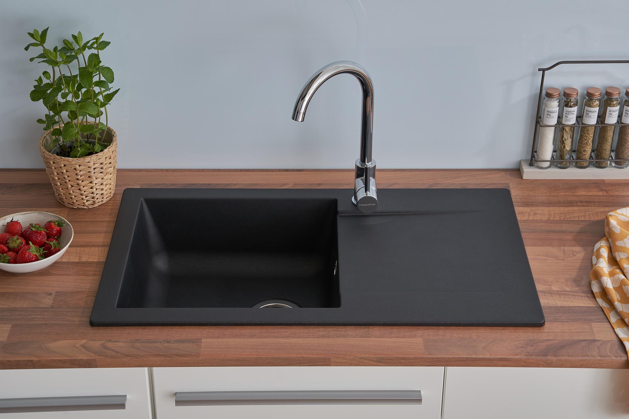 Denver Variant B Kitchen Sink Black 2