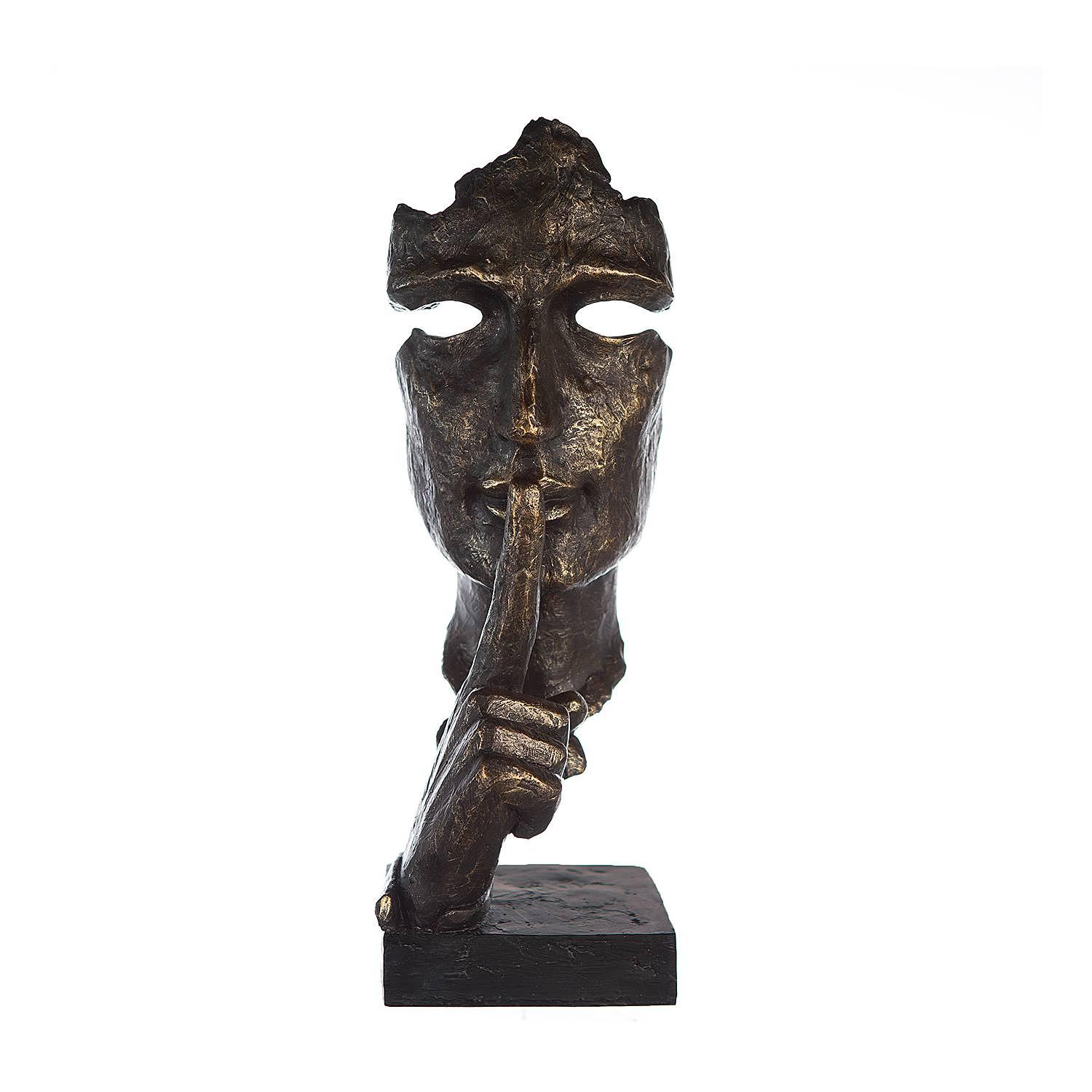 Silence Sculpture XL Synthetic Resin Bronze 0