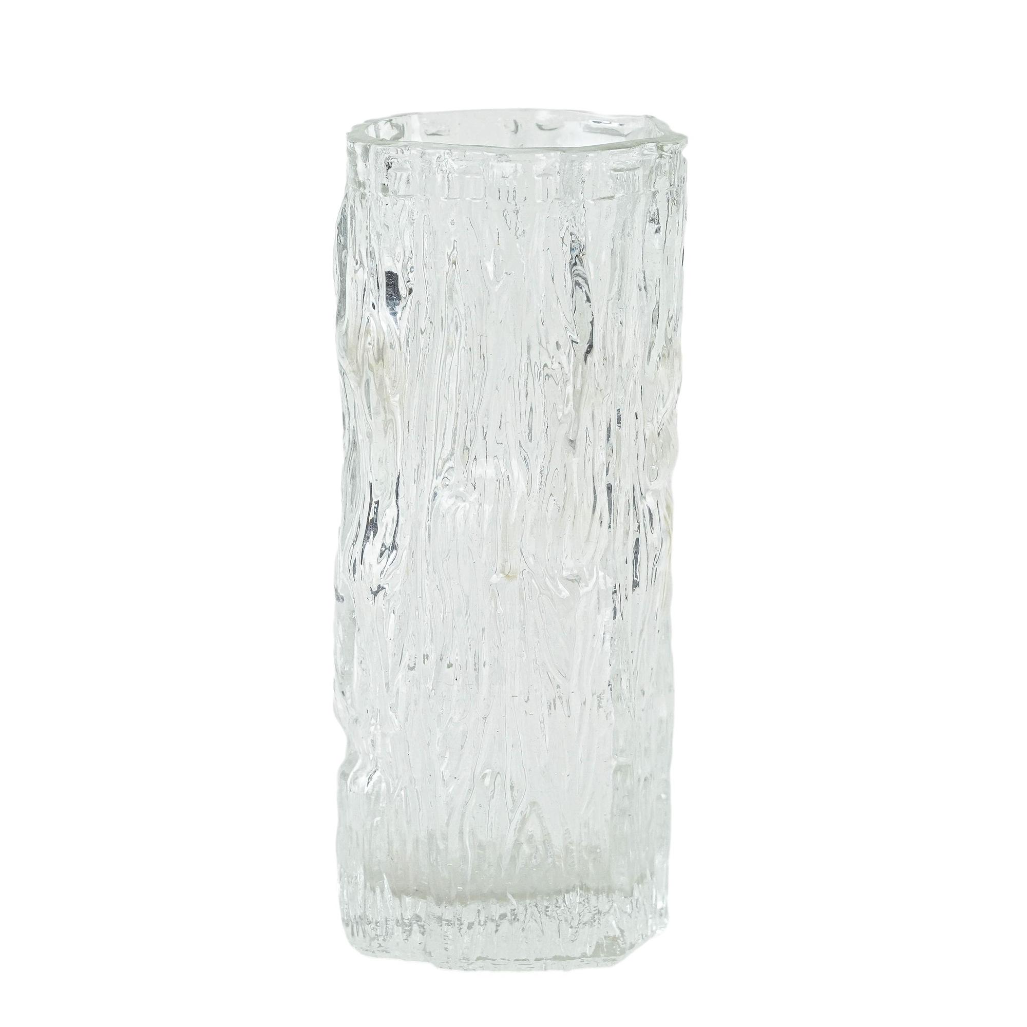 Vaso in vetro Avena anni '60 0