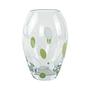 Glass vase with dots 1970s 0