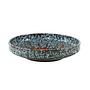 Decorative plate ceramic turquoise 1960s 0
