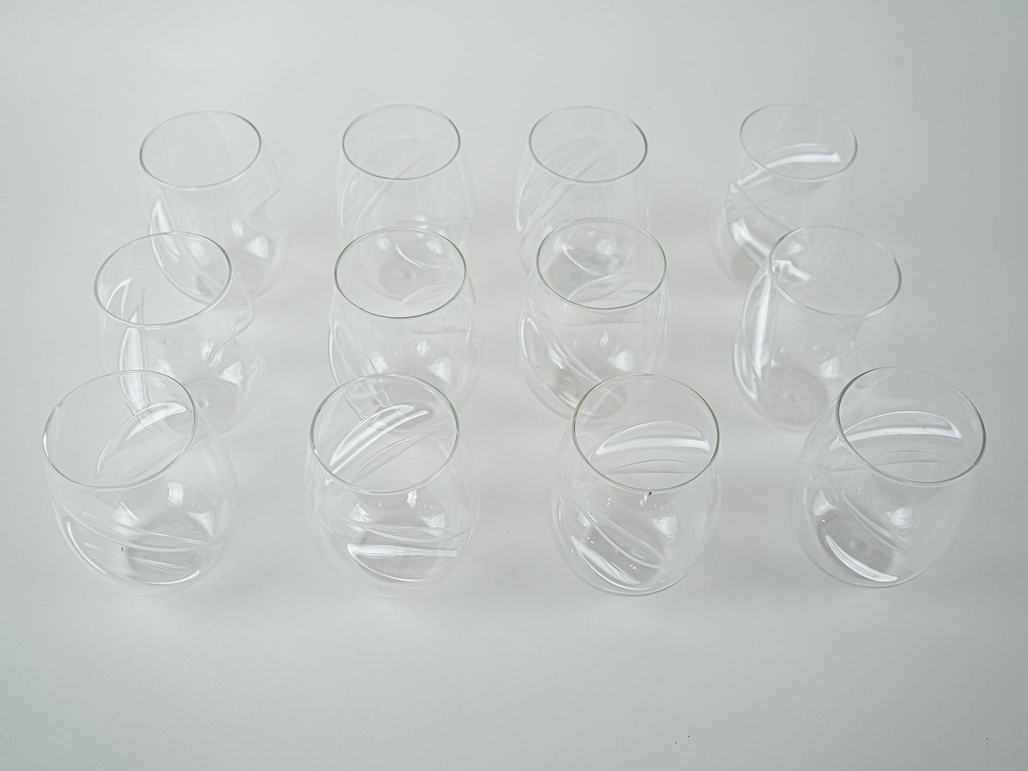 Glass set 1970s 4