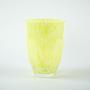 Glass Vase Lemon Yellow 1970s 1