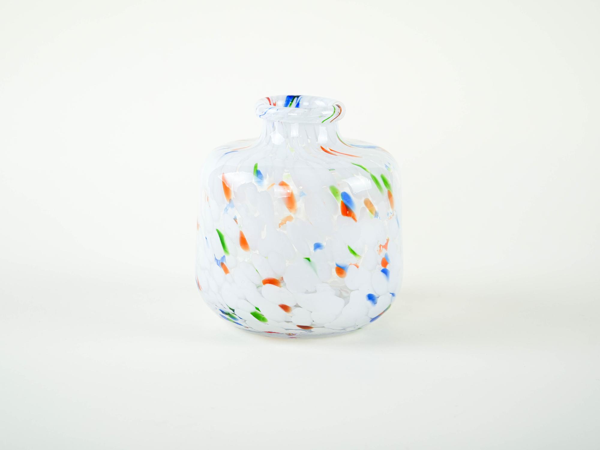 Mosaic glass vase 1970s 3