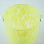 Glass Vase Lemon Yellow 1970s 4