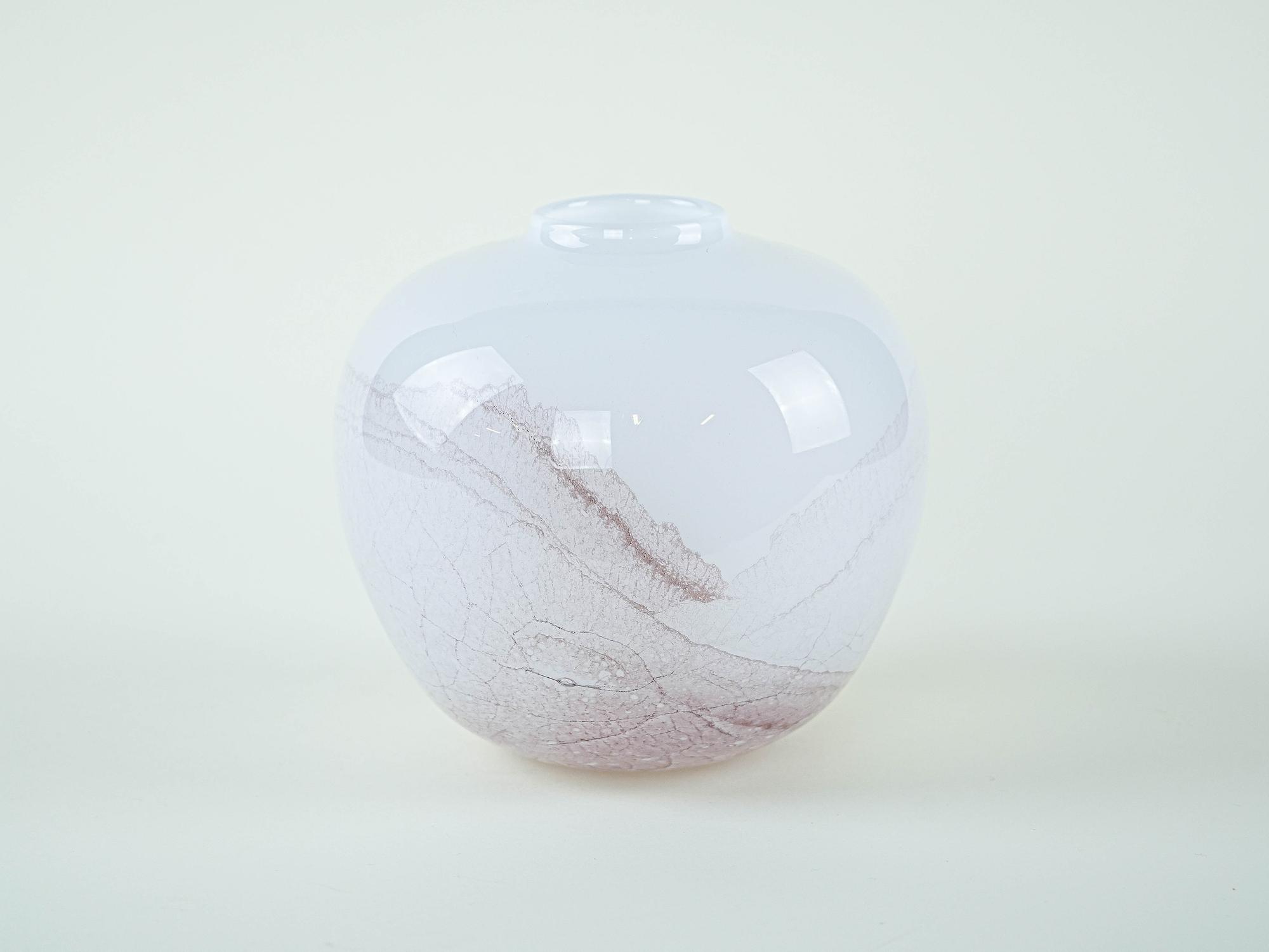 Glass vase 1970s 1