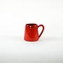 Decorative Cup Ceramic Red 1960s 2