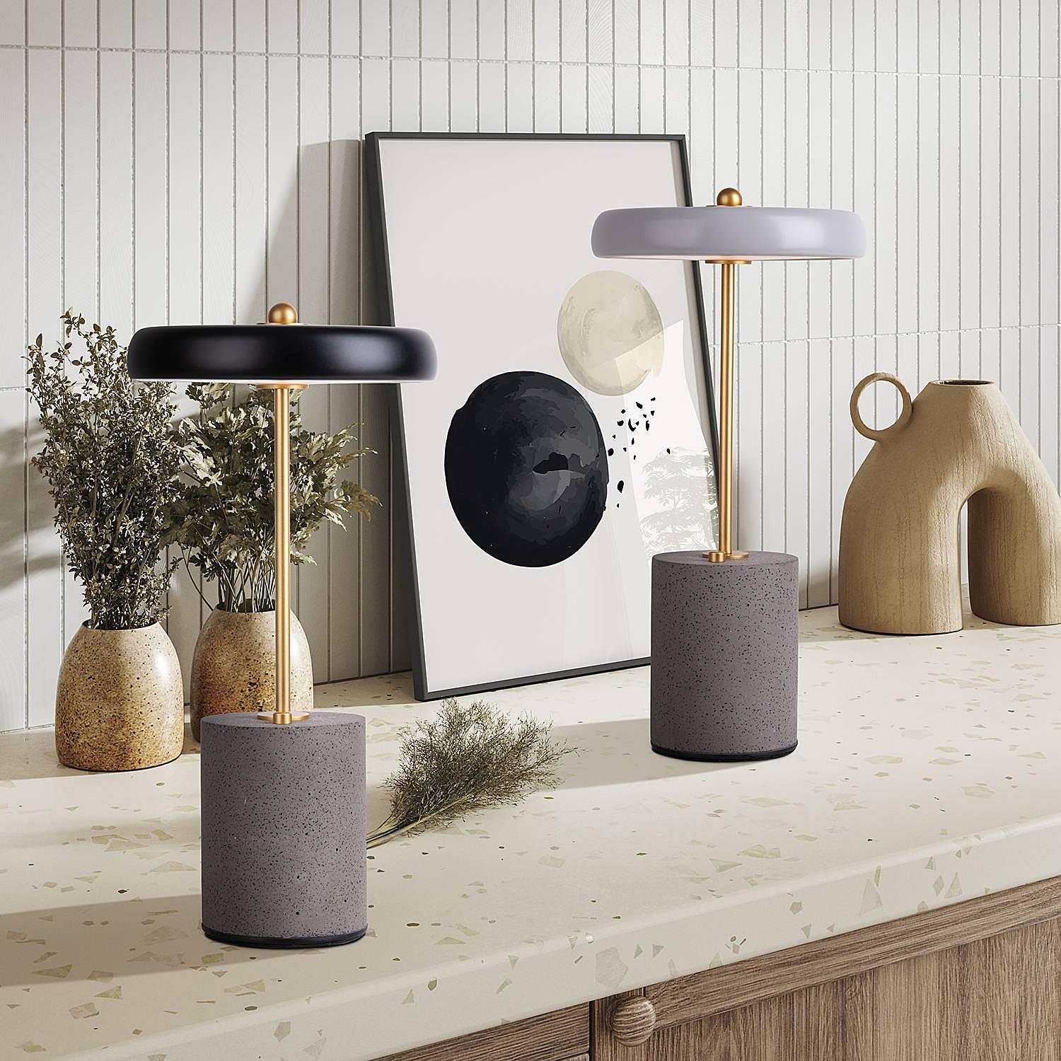 Seta Table Lamp 1-Light Iron Grey 2