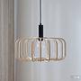 ZESTA Pendant Light 1-Light Bamboo Iron 1