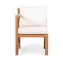 Bayton Dining Chair Acacia Solid Left Brown Beige 4