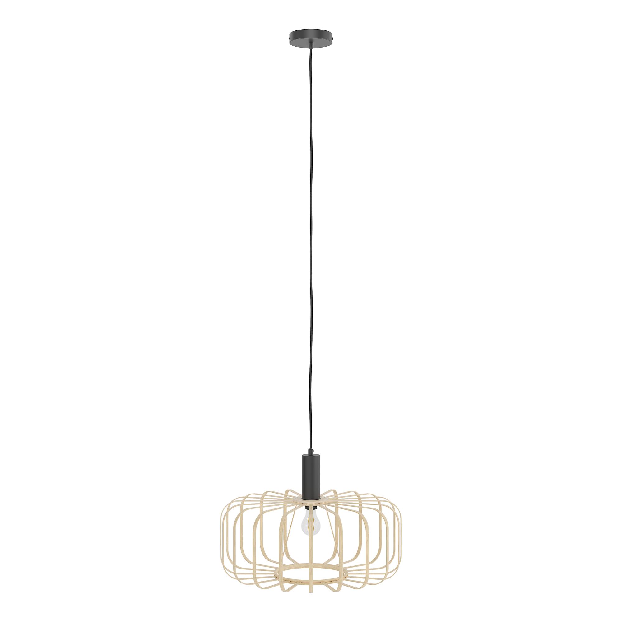 ZESTA Pendant Light 1-Light Bamboo Iron 4
