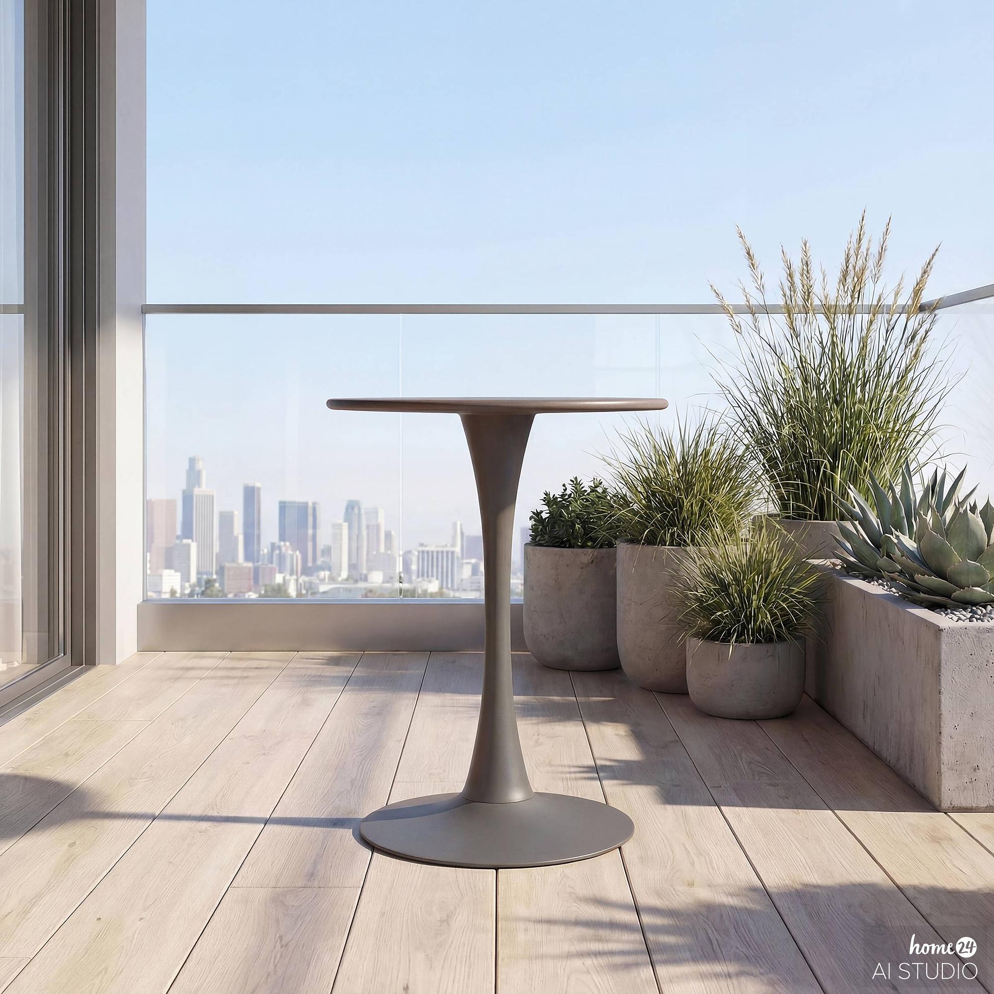 Vireo Garden Table Steel Anthracite 2