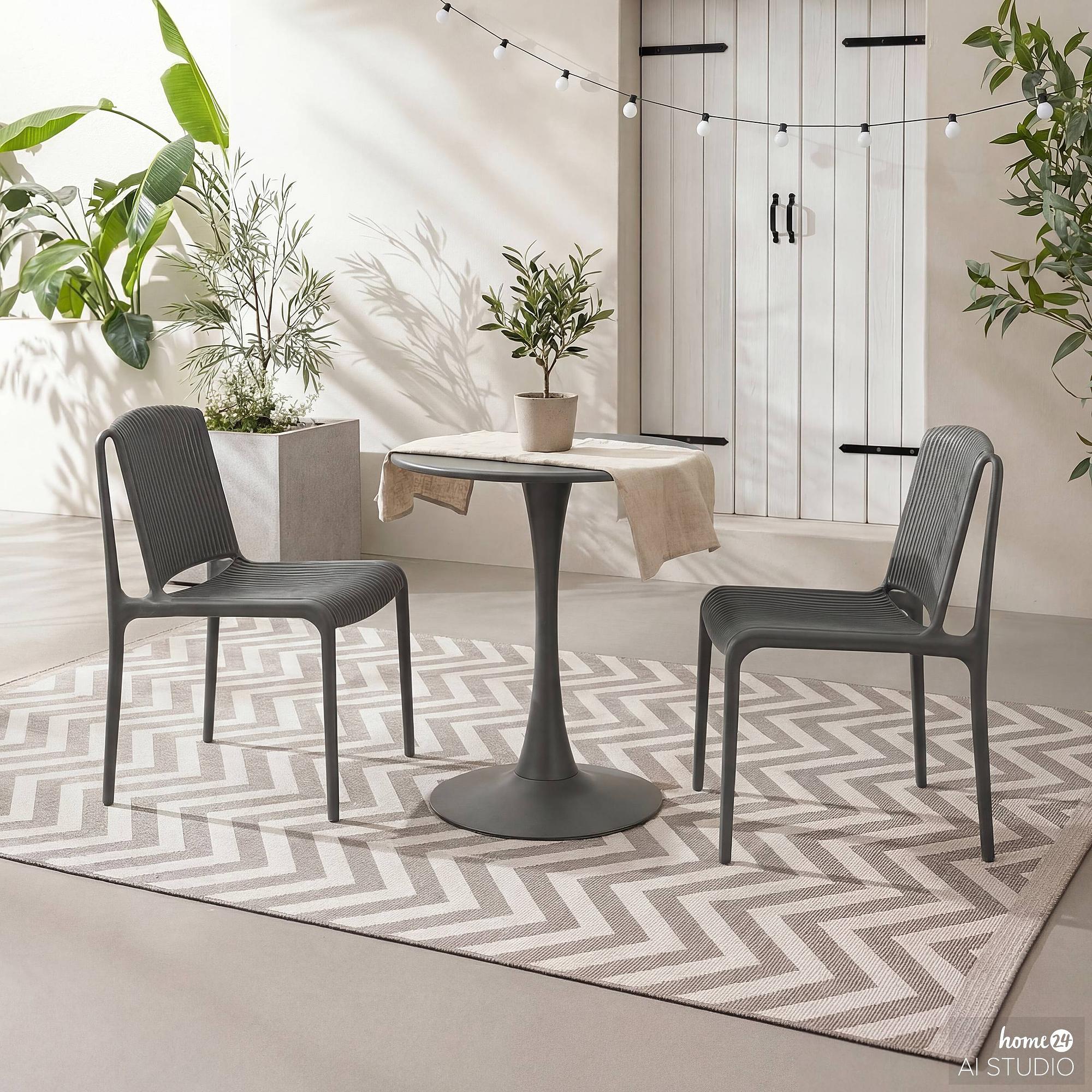 Vireo Garden Table Steel Anthracite 4