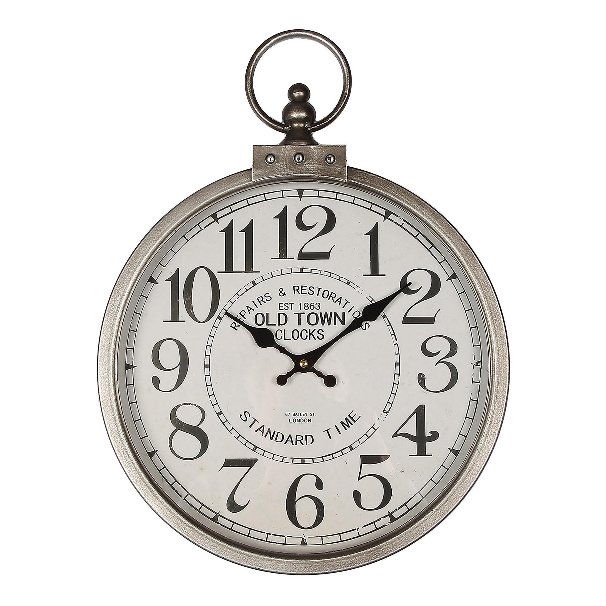 Amska Wall Clock Sheet Steel Silver 0