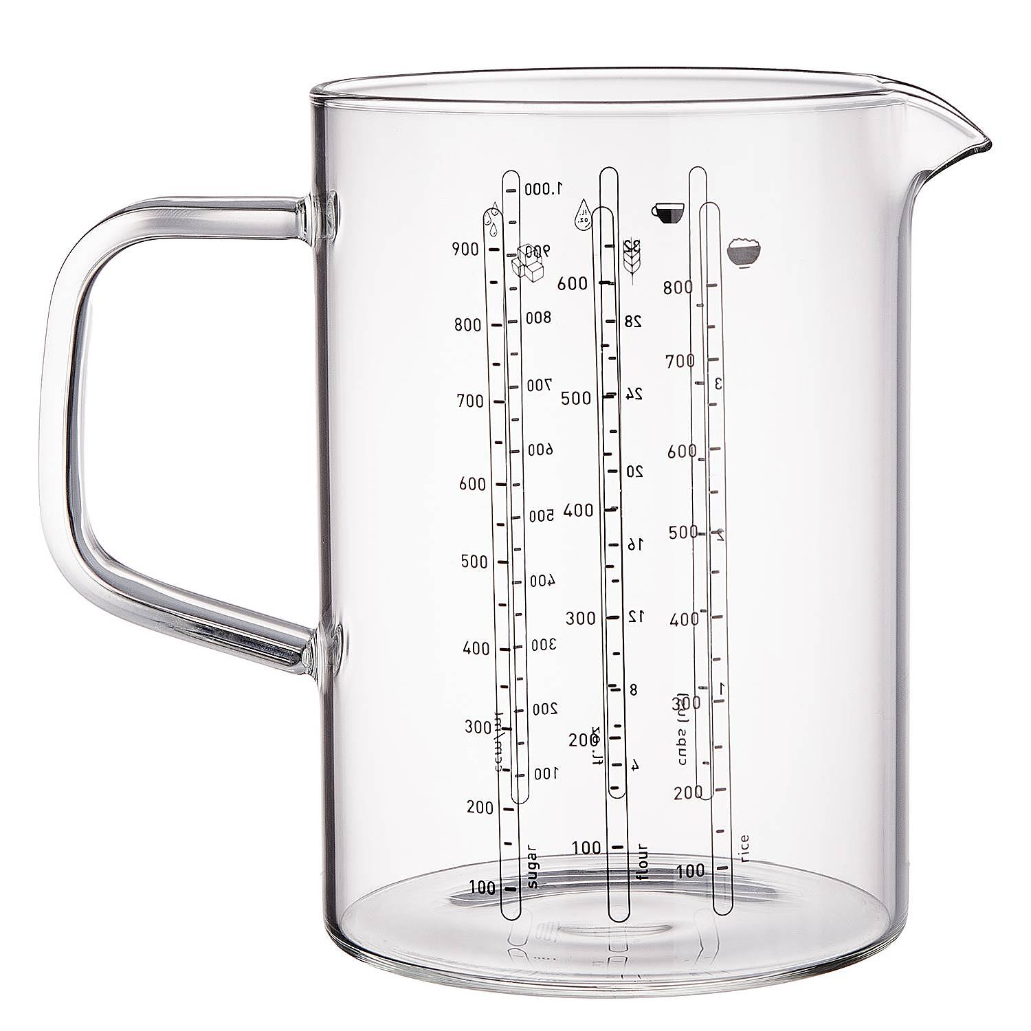 RECIPE Measuring cup Glass Transparent 1