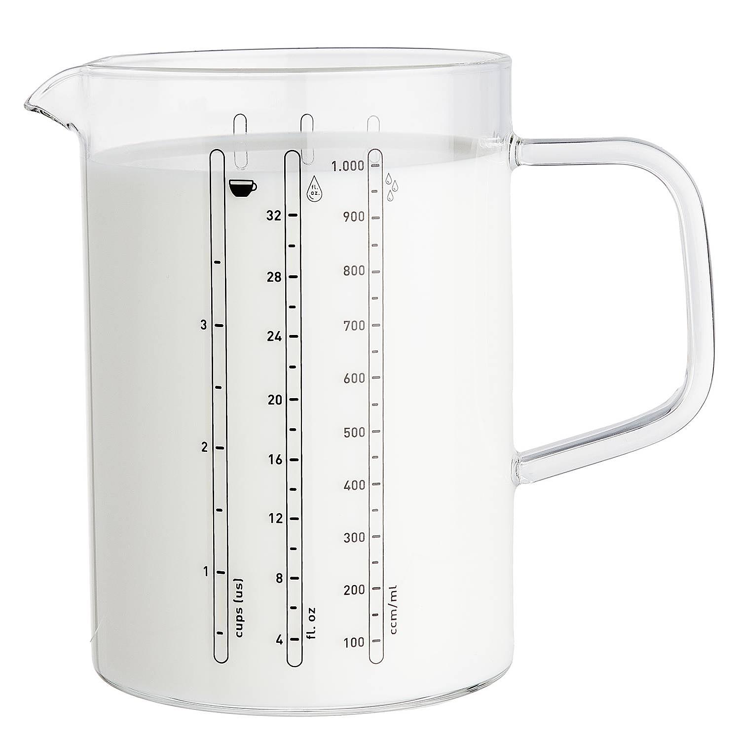 RECIPE Measuring cup Glass Transparent 3