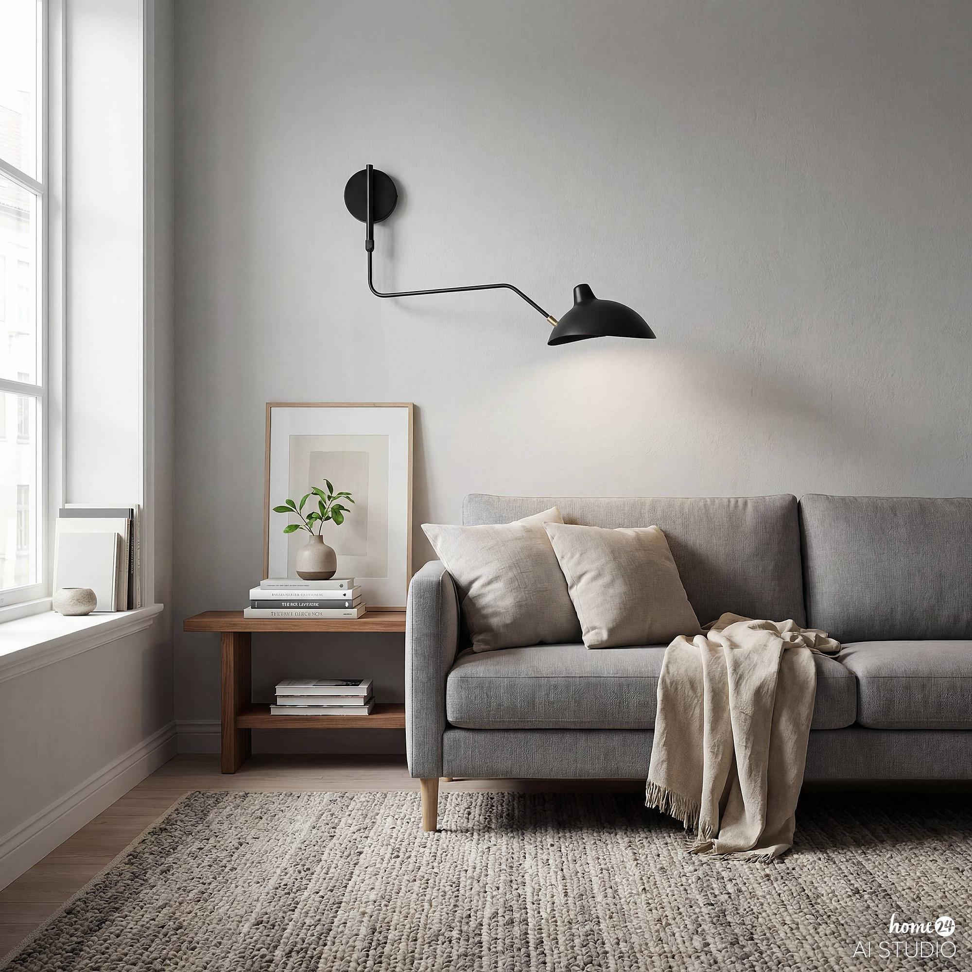 LENIX Wall Lamp 1-Light Iron 3