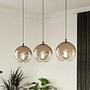 Ariscani Pendant Light Type B 3-Light Smoked Glass Black 1