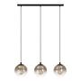 Ariscani Pendant Light Type B 3-Light Smoked Glass Black 4