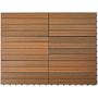 Svevo Terrace Tile Set of 12 Brown 3