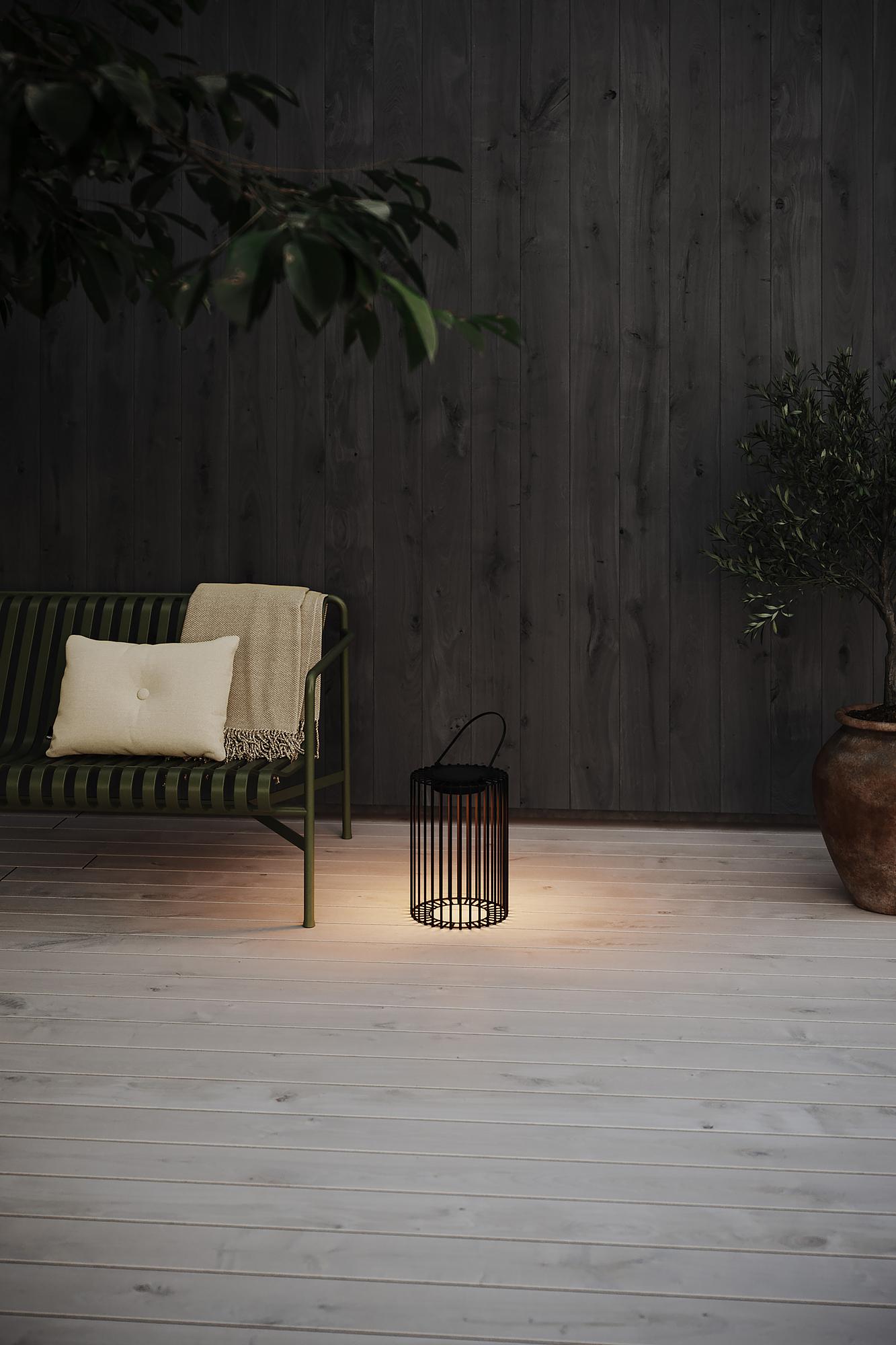 Cavia LED Solar Lantern 1-Light Iron Black 2